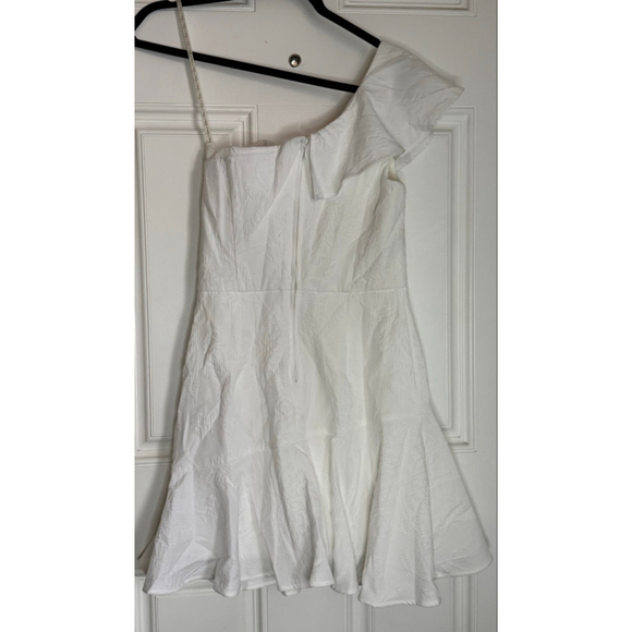 Women's Lilly Pulitzer Ariana One Shoulder Romper Dress Size 0 White - Picture 6 of 7